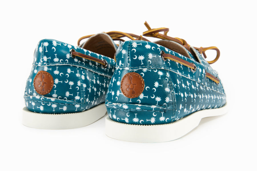 The Charleston Blues Boat Shoe