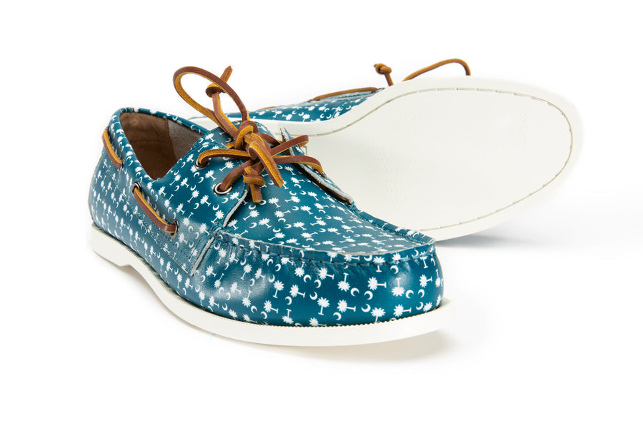 The Charleston Blues Boat Shoe