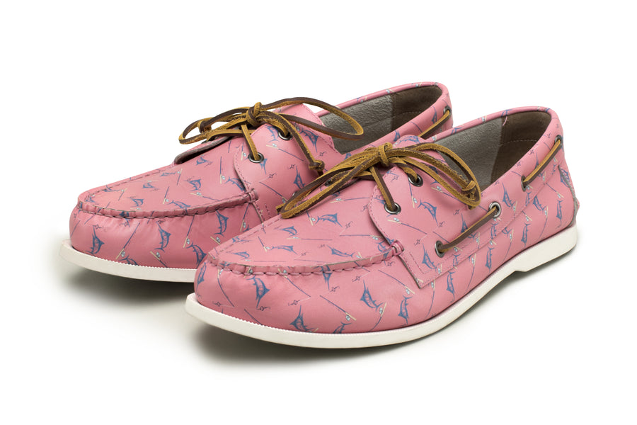 The Pink Marlins Boat Shoe