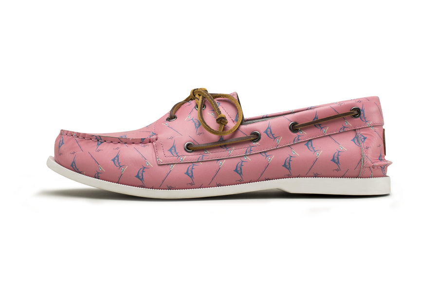 The Pink Marlins Boat Shoe