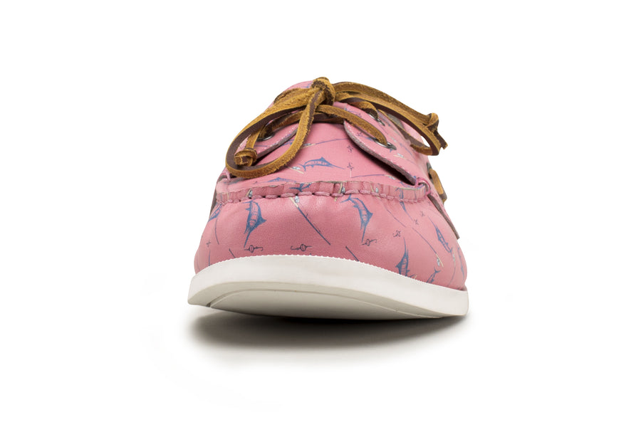 The Pink Marlins Boat Shoe