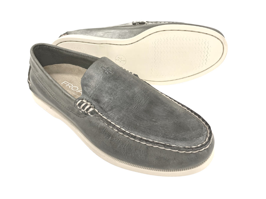 grey venetian loafers outsole